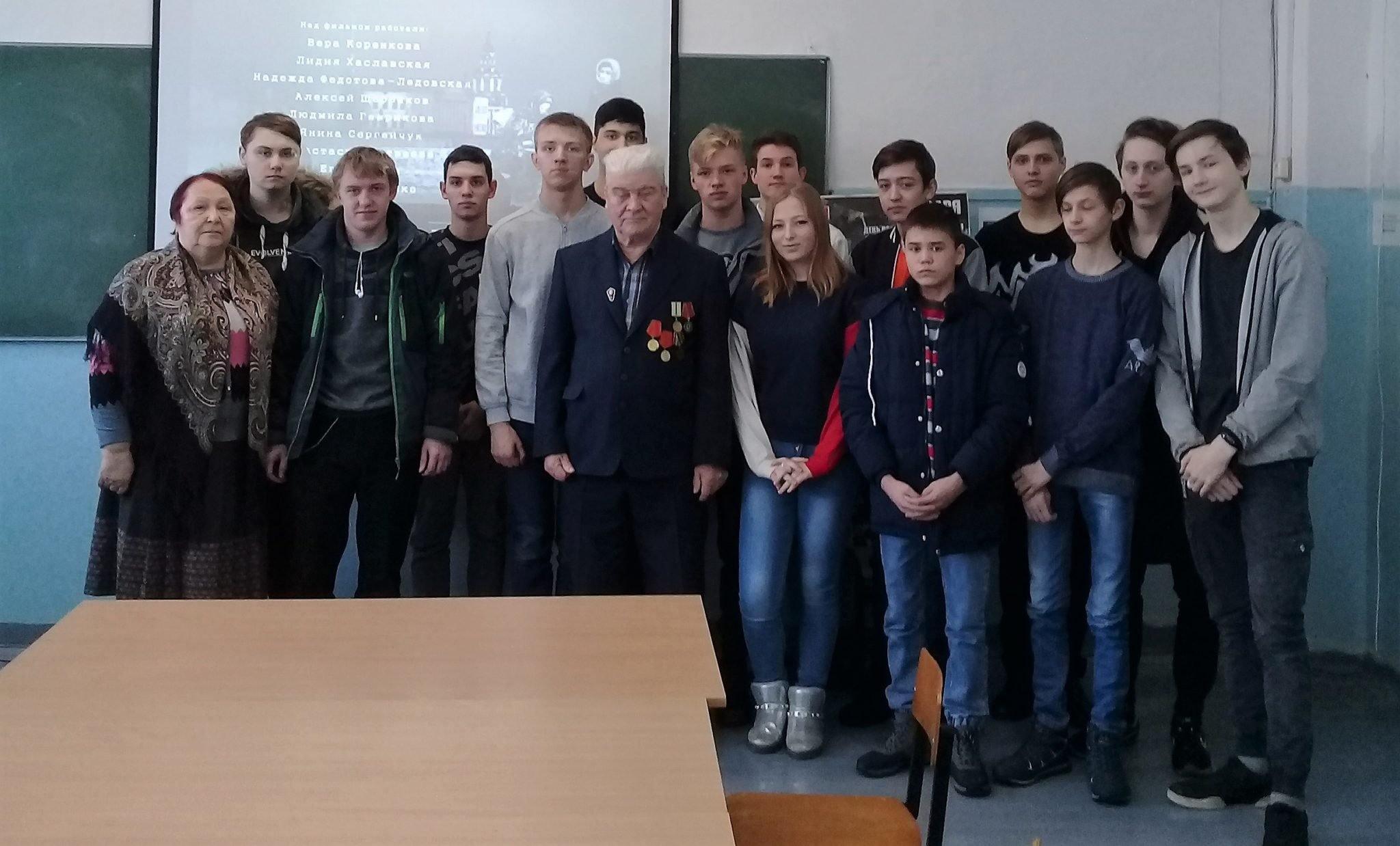 На заводе «Агат» прошла встреча студентов РГАТА с блокадником С.М. Соколовым